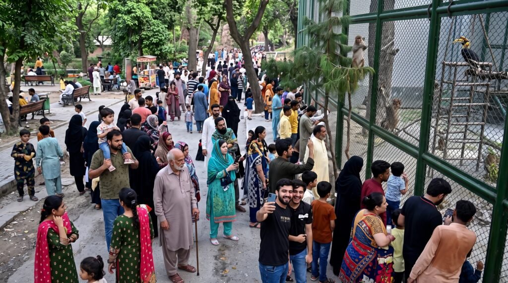 People of Lahore zoo