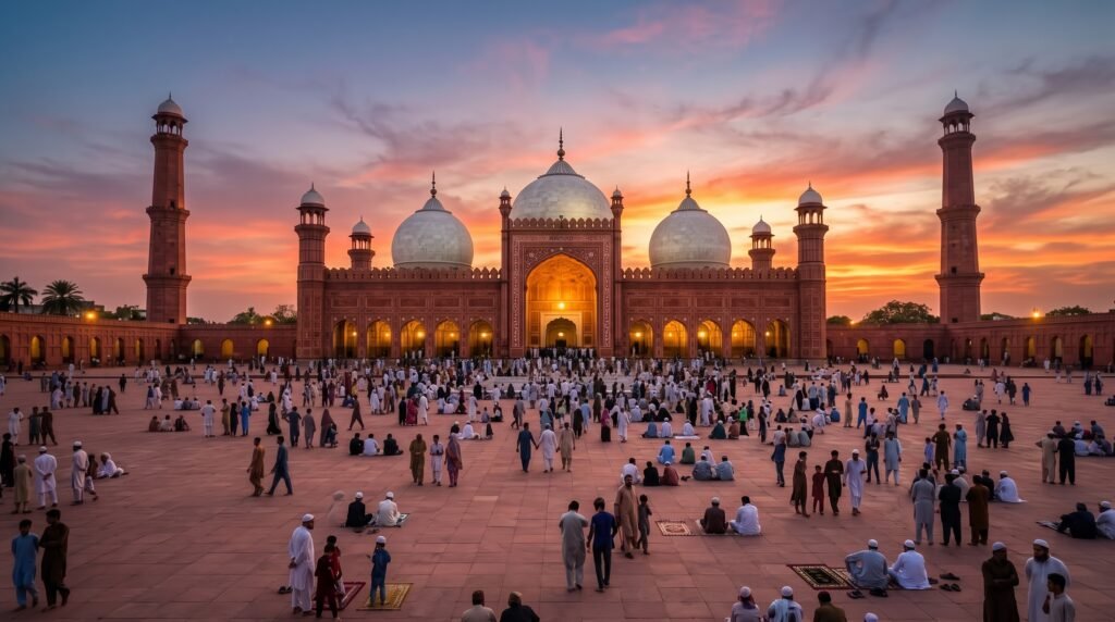 Beautiful Badshahi Mosque photo