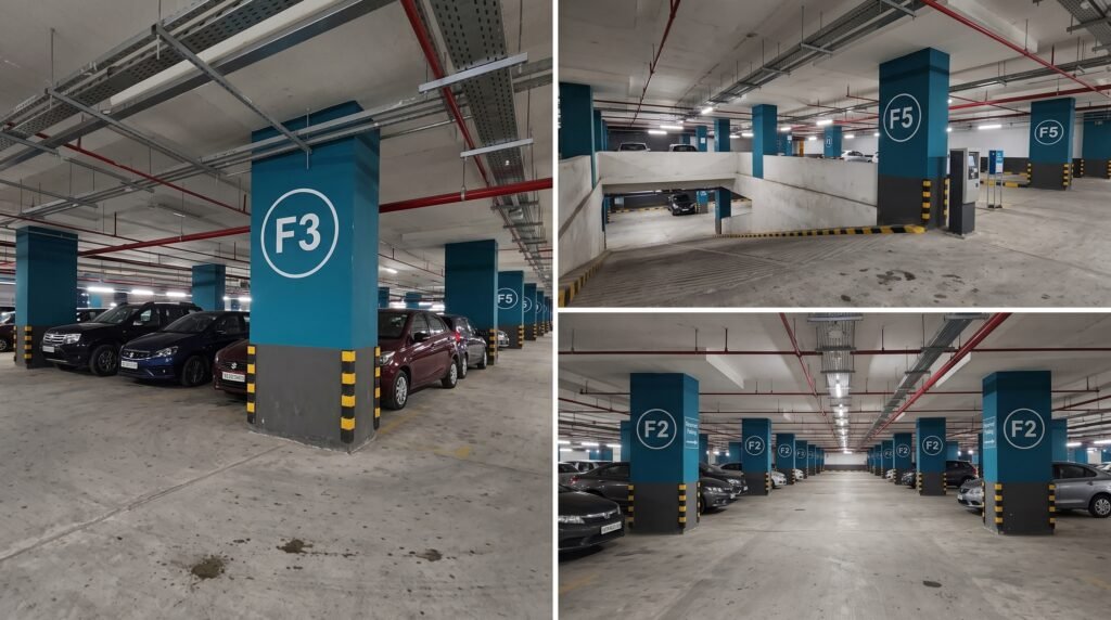 Parking of Dolmen Mall Lahore